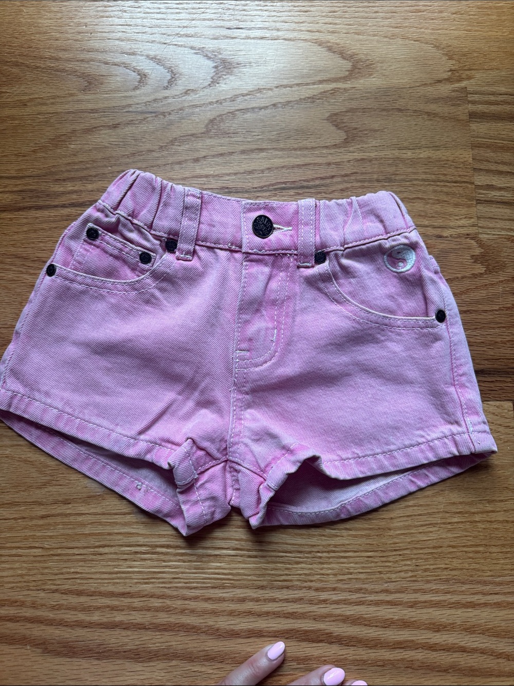 Girls' Pink Denim Shorts